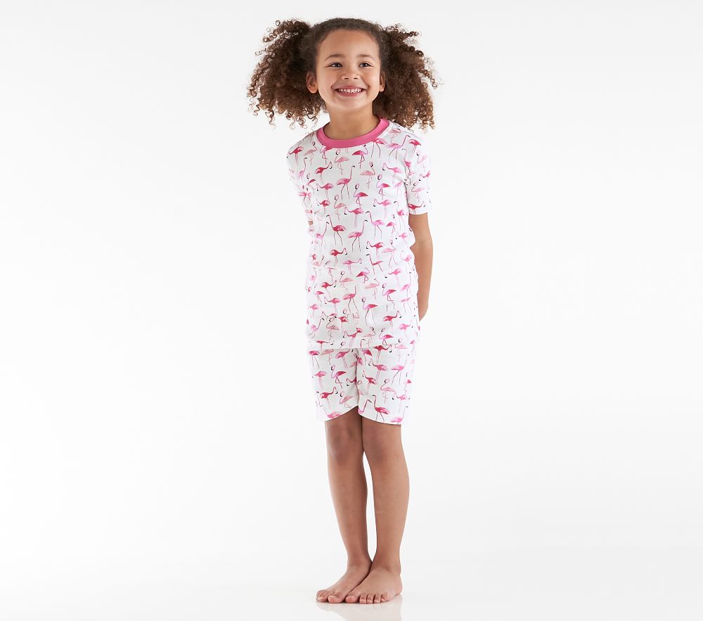 Flamingo Organic Short Sleeve Pajama Set